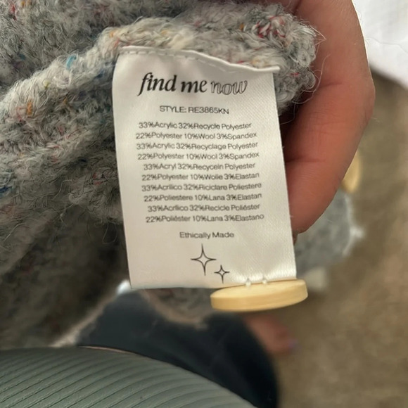 Find me now cotton candy button up cardigan knit - Picture 5 of 6